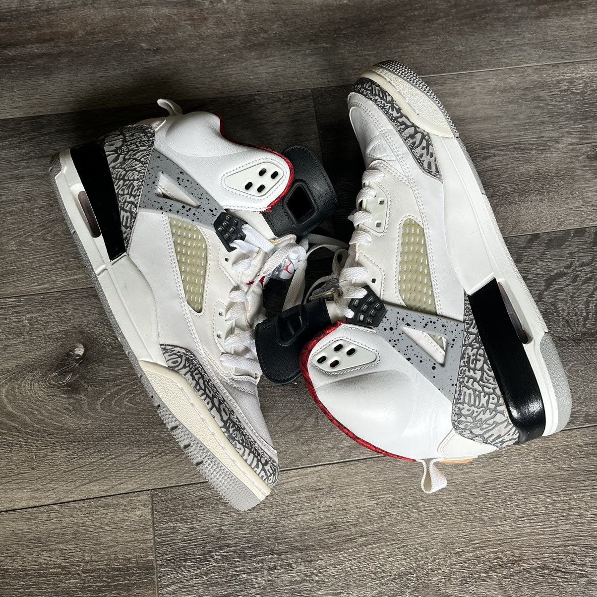 Jordan Brand Vintage Jordan Spizike White Cement 2017 Low Shoe 315371-122 Size US 10 / EU 43 - 1 Thumbnail