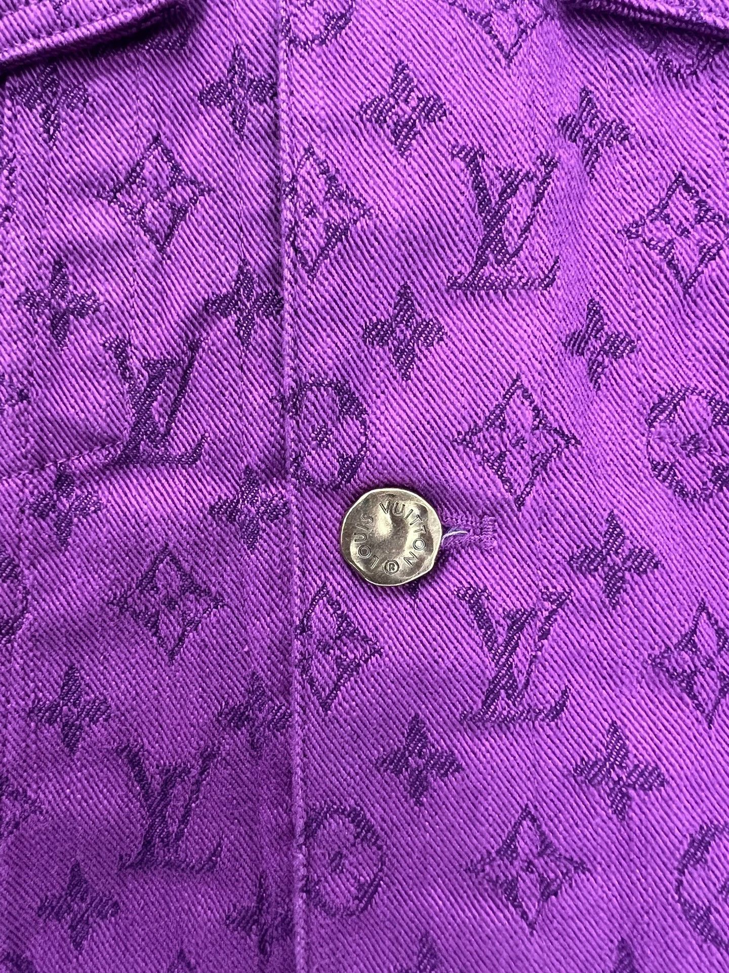 Louis Vuitton Louis Vuitton Monogram full print denim jacket Nextarrow-24 Size US M / EU 48-50 / 2 - 2 Thumbnail