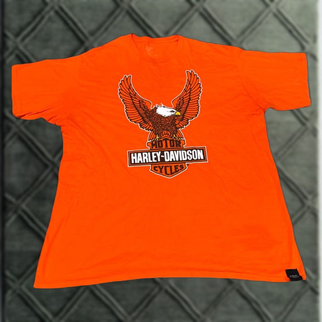 Harley Davidson VINTAGE Harley-Davidson Milwaukee Orange Official Biker T-Shirt 2XL Mens Size US XXL / EU 58 / 5 - 1 Thumbnail