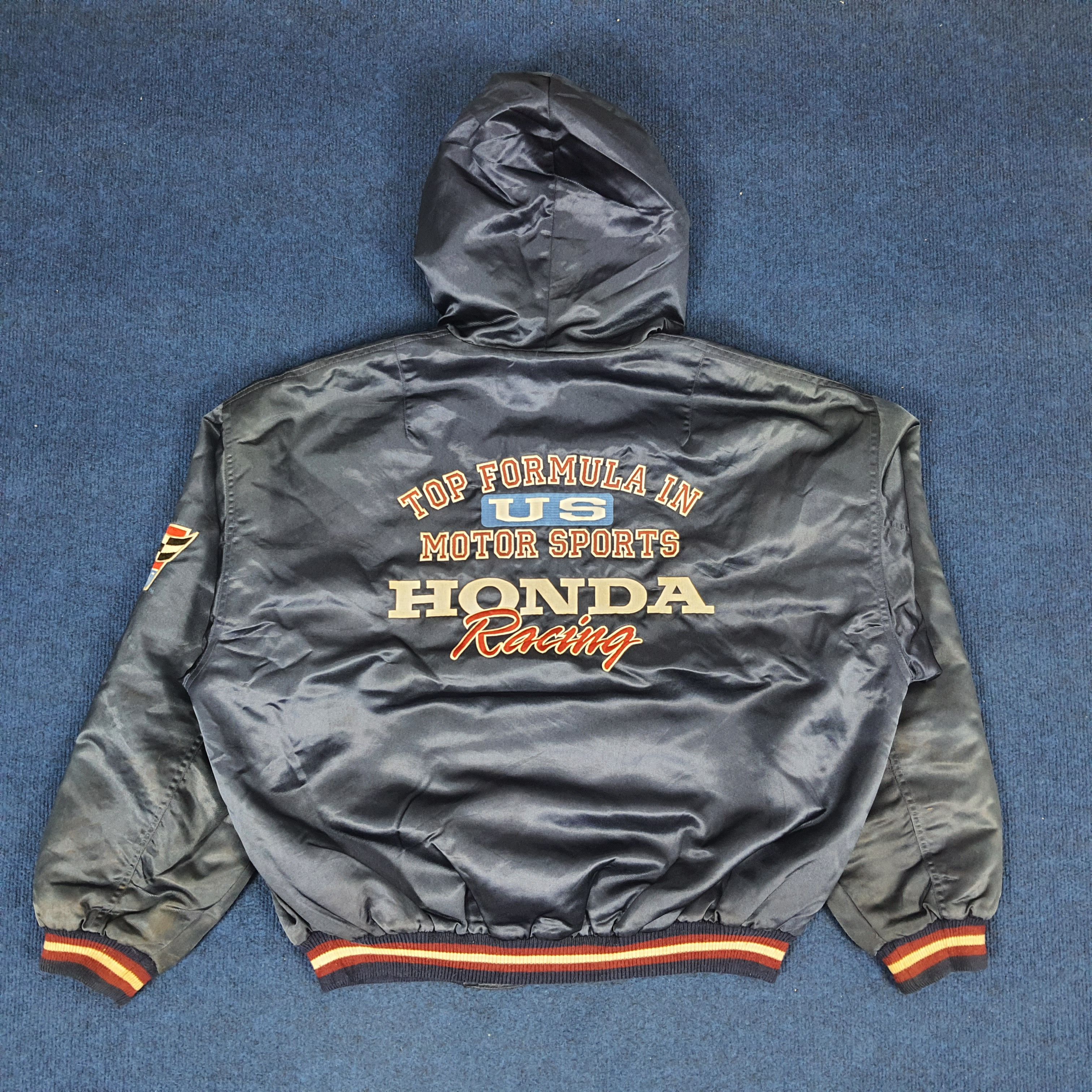 Honda × Vintage Vintage HONDA Racing US Motorsports Japanese Brand Jacket Size US XL / EU 56 / 4 - 1 Thumbnail