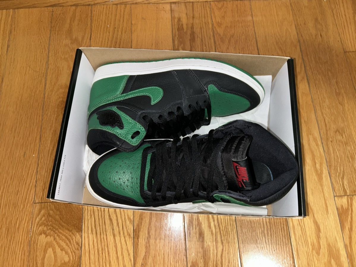 Jordan Brand × Nike Air Jordan 1 Retro High Pine Green Black Size US 9 / EU 42 - 2 Thumbnail