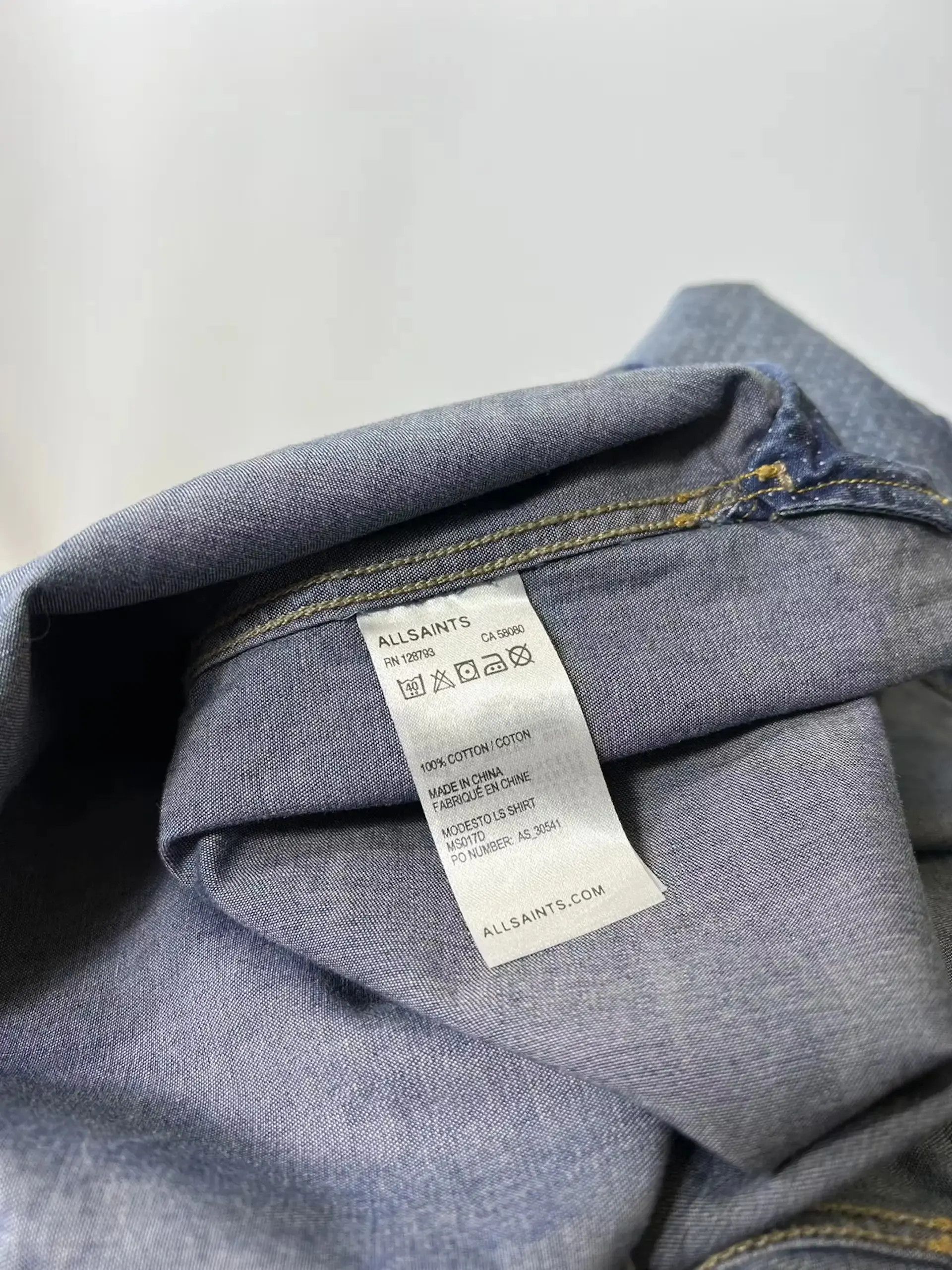 Allsaints All Saints Modesto LS shirt Size US S / EU 44-46 / 1 - 4 Thumbnail