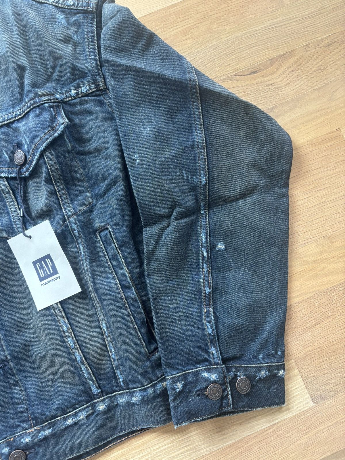 Gap × Madhappy Gap x MadHappy Sand-Washed Denim Trucker Jacket Size US XL / EU 56 / 4 - 4 Thumbnail