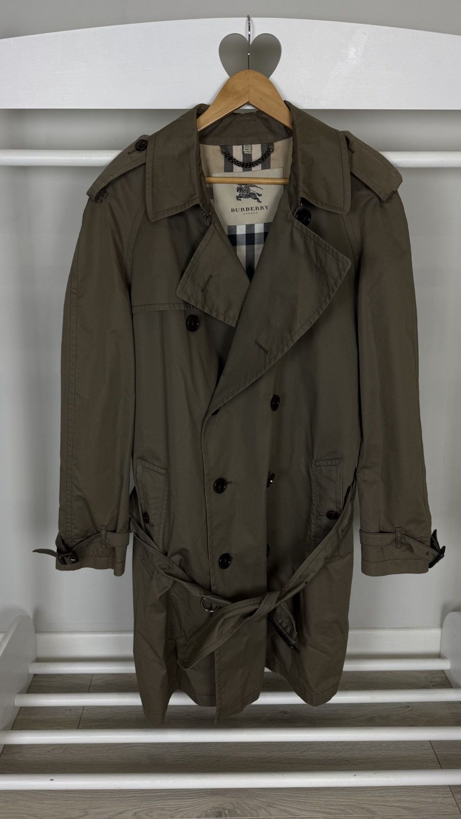 Burberry Burberry Middle length Belted Trench Size US XL / EU 56 / 4 - 2 Thumbnail