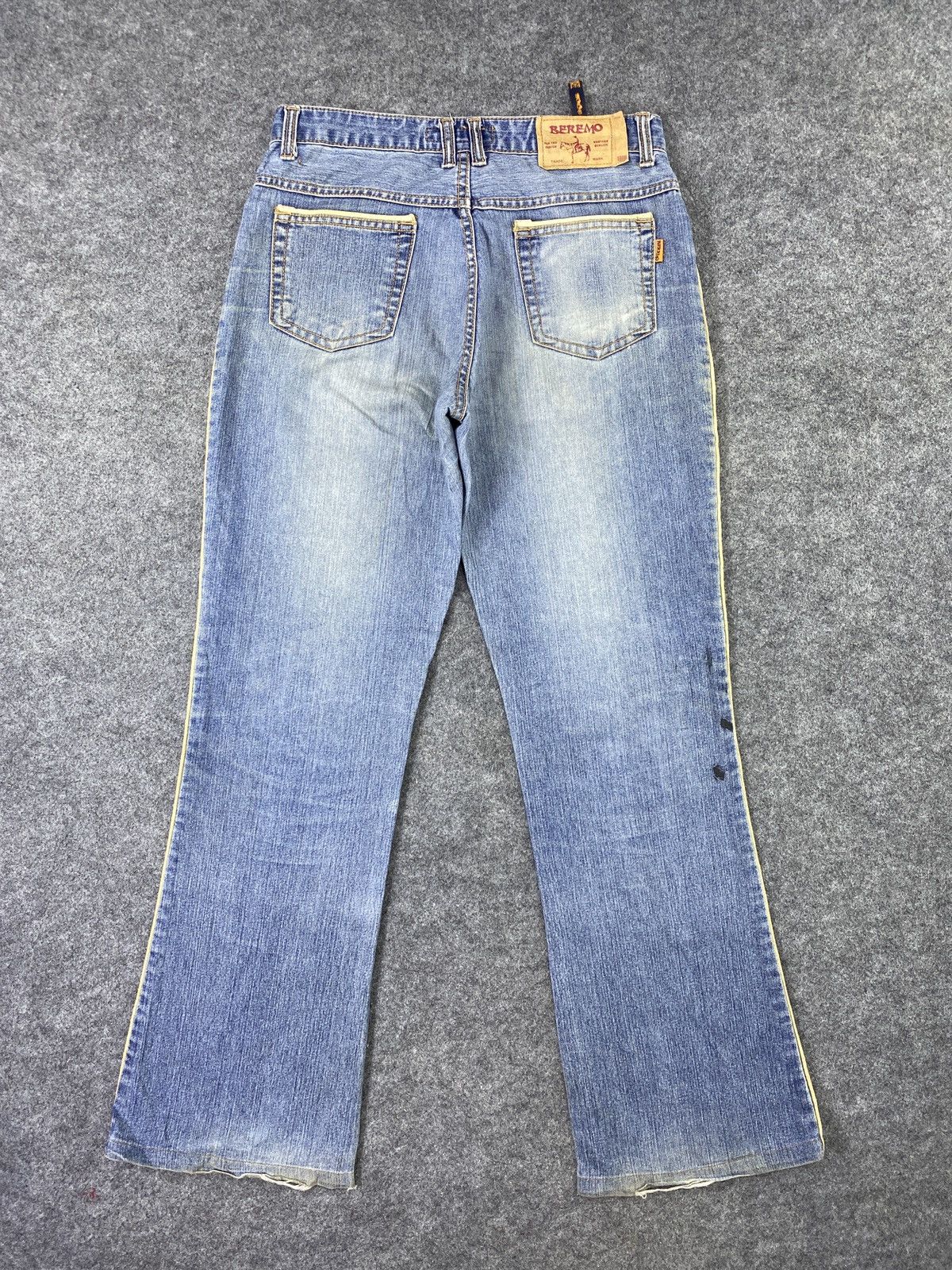 Japanese Brand × Jean Beremo Blue Wash Flare Jeans - J992 Size 29" - 8 Thumbnail