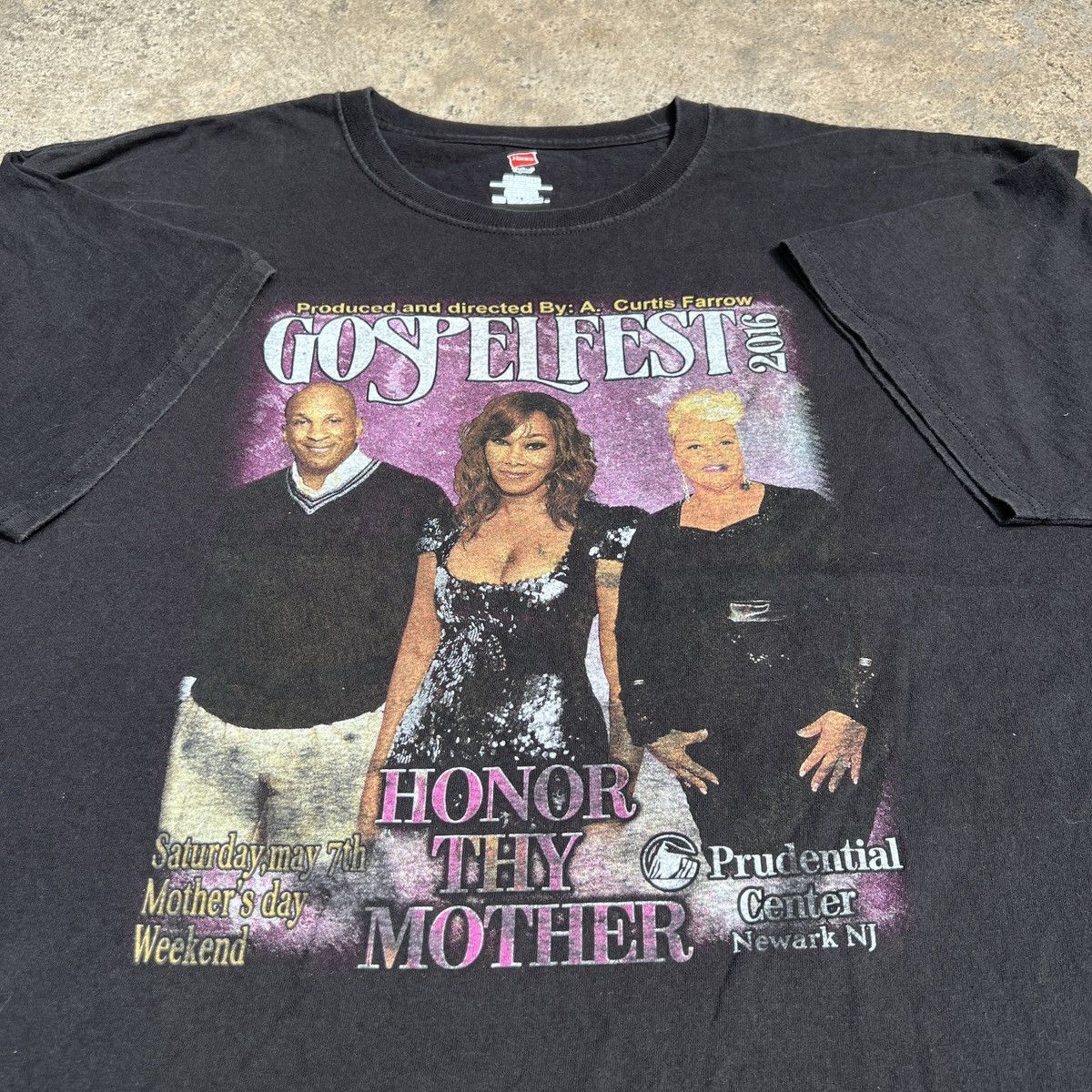 Rap Tees 2016 "Honor Thy Mother" Gospelfest Promo Tee 2XL Oversized Size US XXL / EU 58 / 5 - 1 Thumbnail