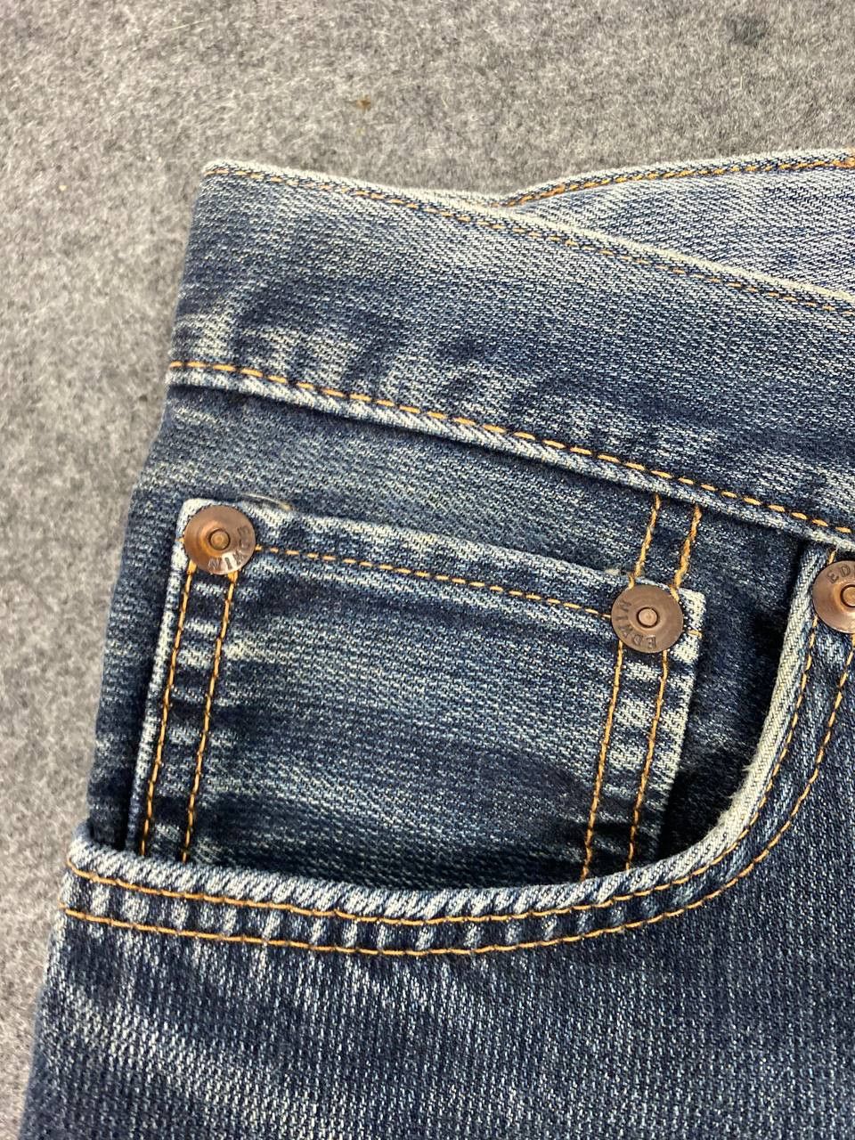 Edwin vintage dwin zylon bootcut flare denim nice design Size US 33 - 9 Thumbnail