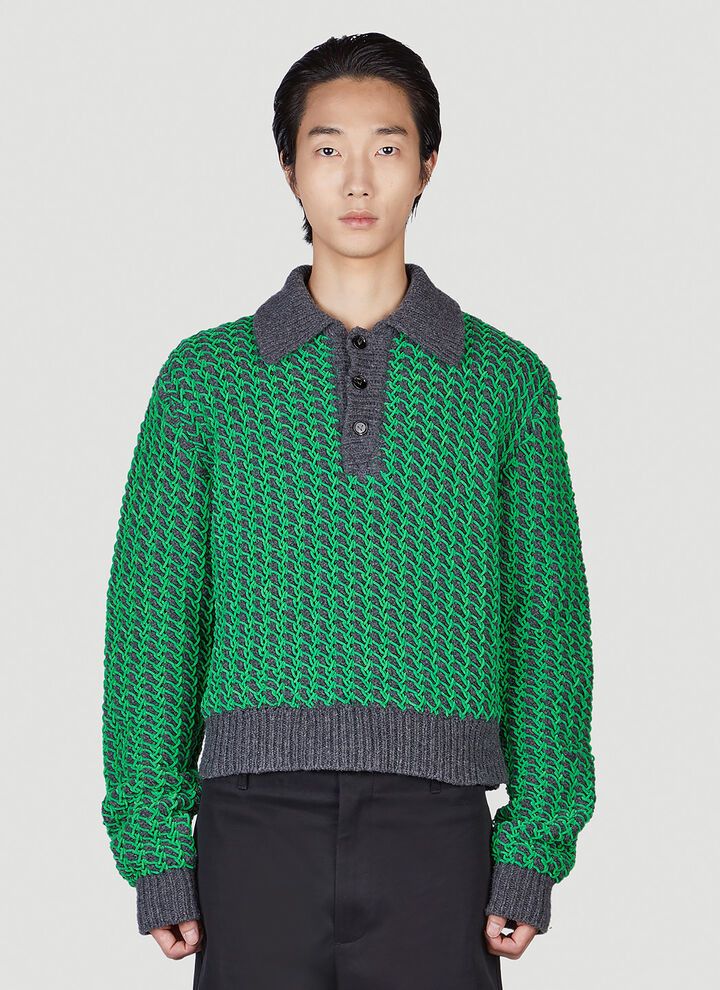 Bottega Veneta o1loc1c0324 708699 Jumper in Green Size US S / EU 44-46 / 1 - 1 Thumbnail
