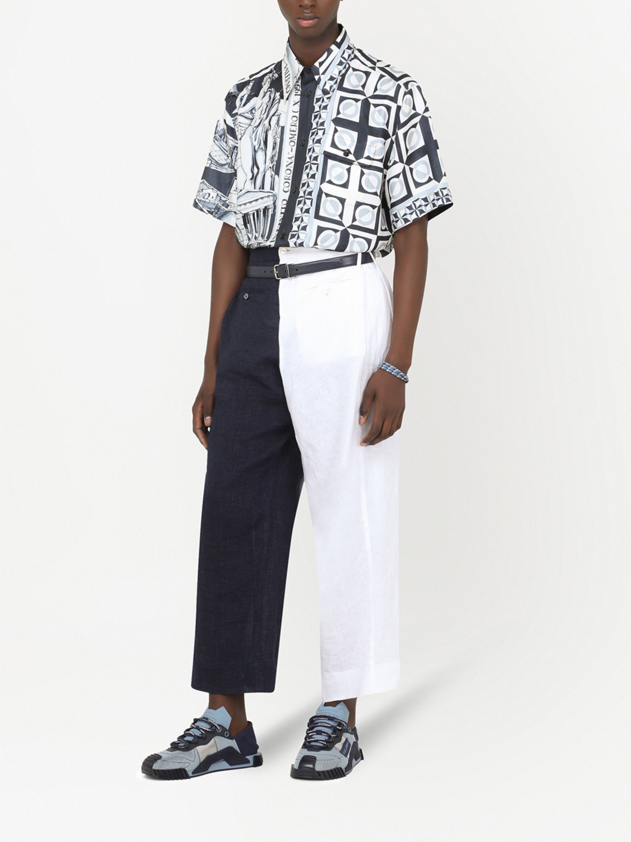 Dolce & Gabbana o1y0125 Jogger & Sweatpant in Midnight Blue/White Size US 32 / EU 48 - 5 Thumbnail