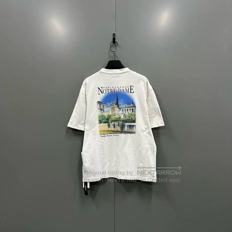 Balenciaga Balenciaga Vintage Cathedral Printed Short Sleeve Size US XS / EU 42 / 0 - 2 Thumbnail