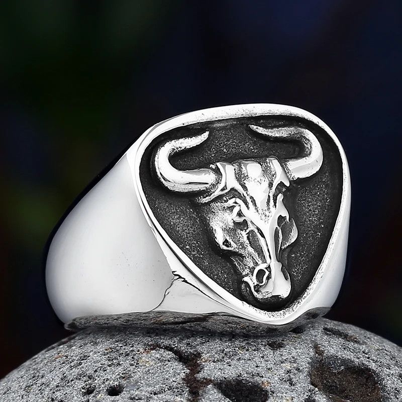 Japanese Brand × Jewelry × Vintage Vintage Bull Head Ring Size ONE SIZE - 3 Thumbnail