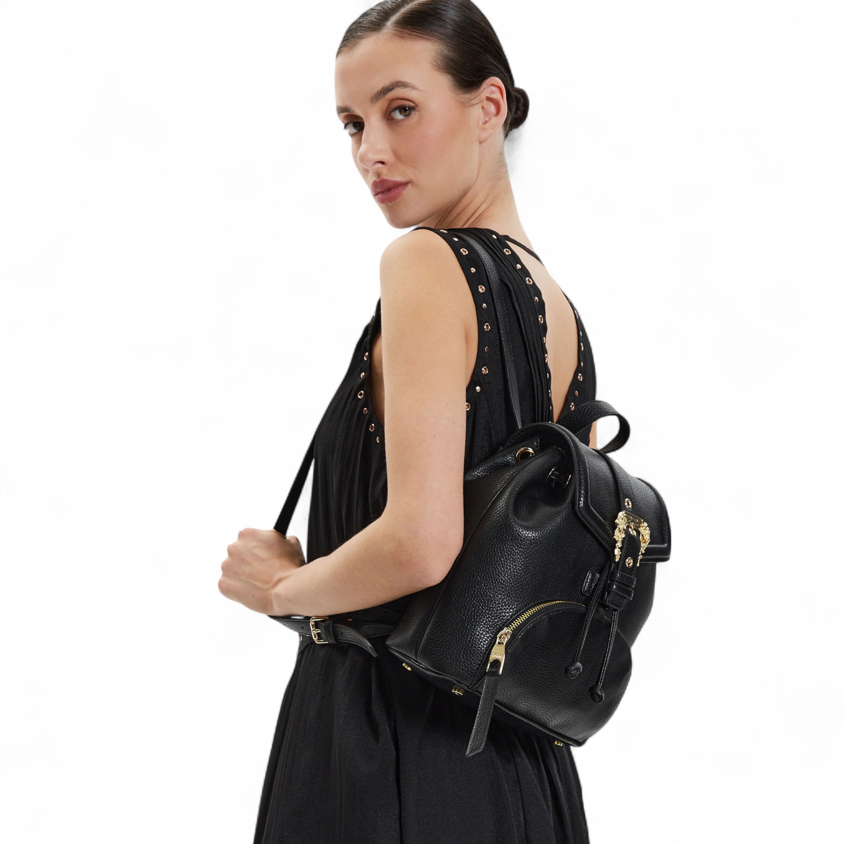 Versace Jeans Couture VERSACE JEANS COUTURE Black Backpack Size ONE SIZE - 10 Thumbnail