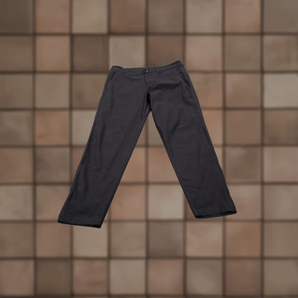 Lululemon Pants Men 33 Performance Chino Warpstreme Stretch Lm5522s Black Regular Size 33 Straight Front Pockets Logo, Men's