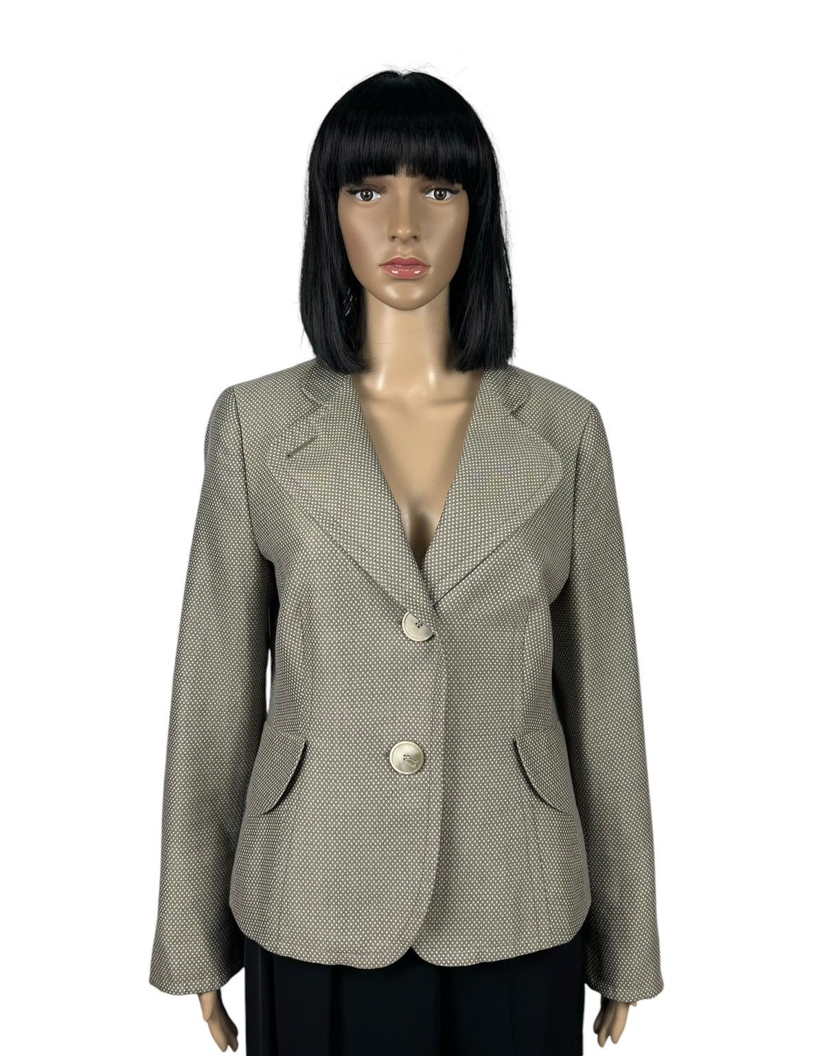 Akris Akris Punto Polka Dot Blazer Jacket size US12 Size XL / US 12-14 / IT 48-50 - 1 Thumbnail