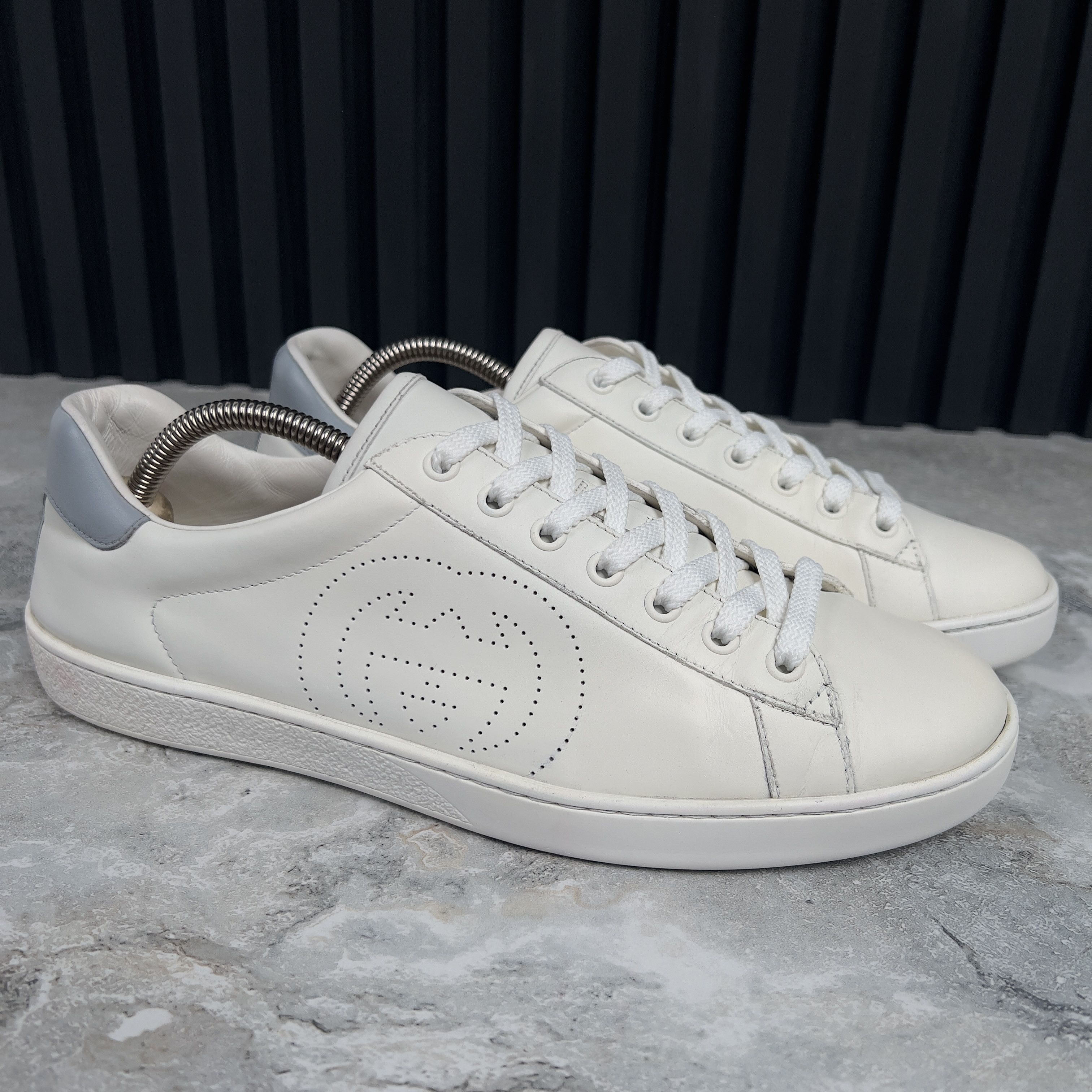 Gucci Ace Interlocking G Low Sneakers Leather Size US 8.5 / EU 41-42 - 6 Thumbnail