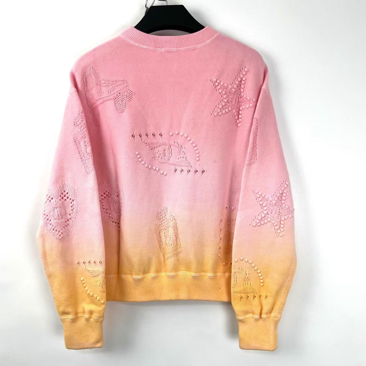 Chanel Chanel 24C Pink & Orange Gradient Embossed Sweatshirt K12 Size XXS / US 00 / IT 34 - 2 Thumbnail