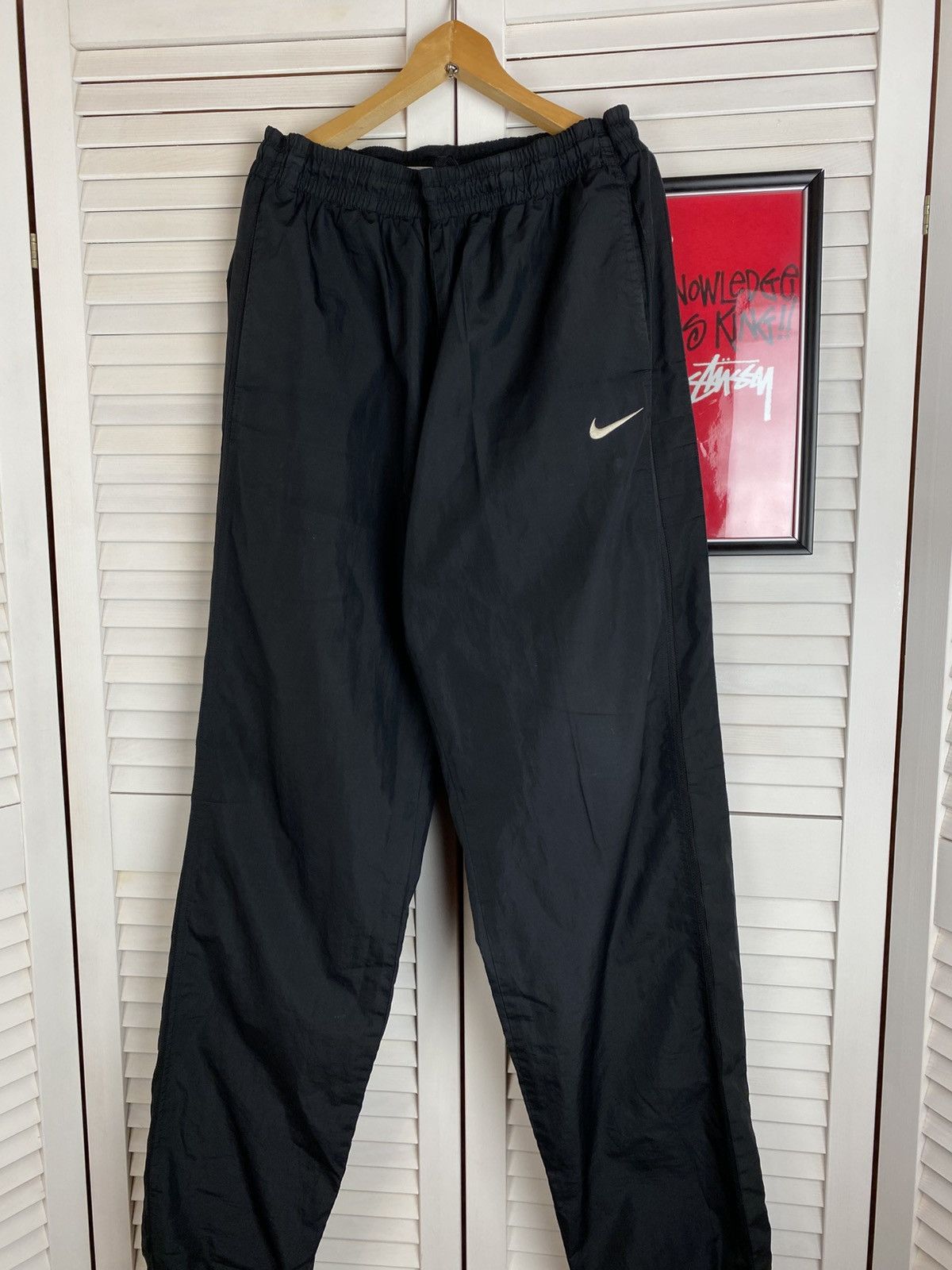 Nike Vintage 00s Sweatpants Nike Track Pants Baggy Gorpcore Size US 34 / EU 50 - 3 Thumbnail