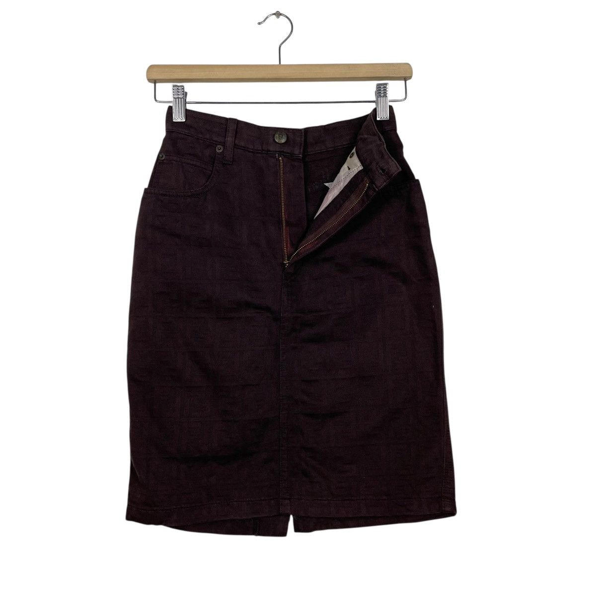 Fendi Vintage Fendi Zucca Skirt Size 27" / US 4 / IT 40 - 8 Thumbnail