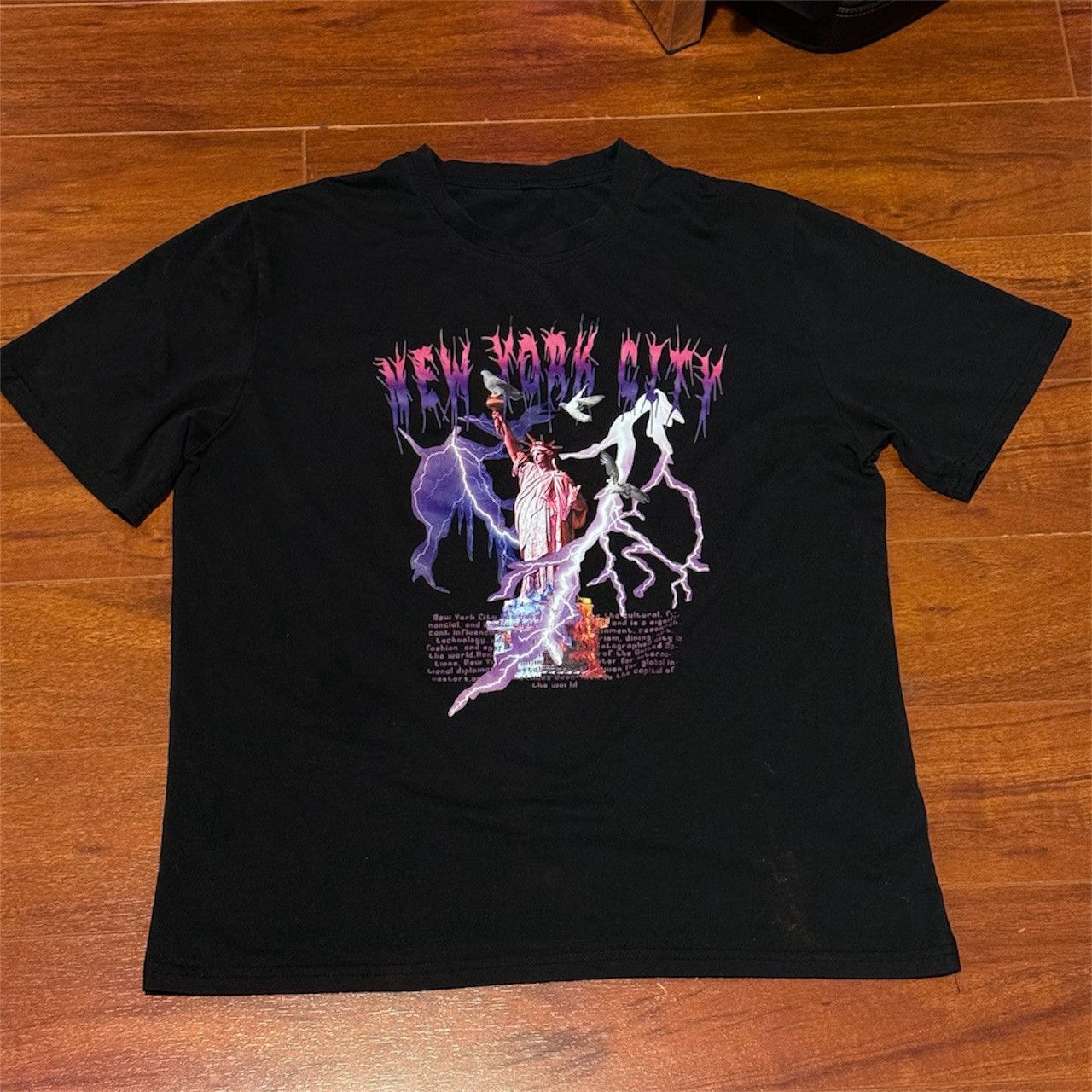 Vintage Black Graphic Tee - New York City Size US S / EU 44-46 / 1 - 1 Preview