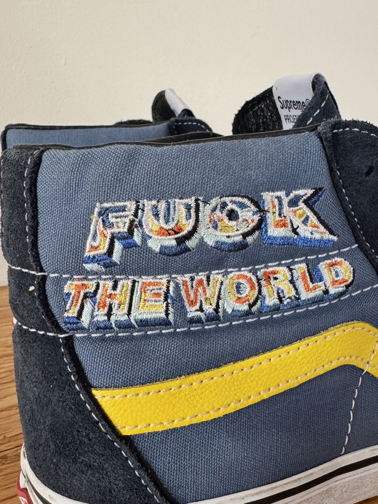 Supreme × Vans Supreme x Vans SK8 Hi Fuck The World Size US 9 / EU 42 - 8 Thumbnail