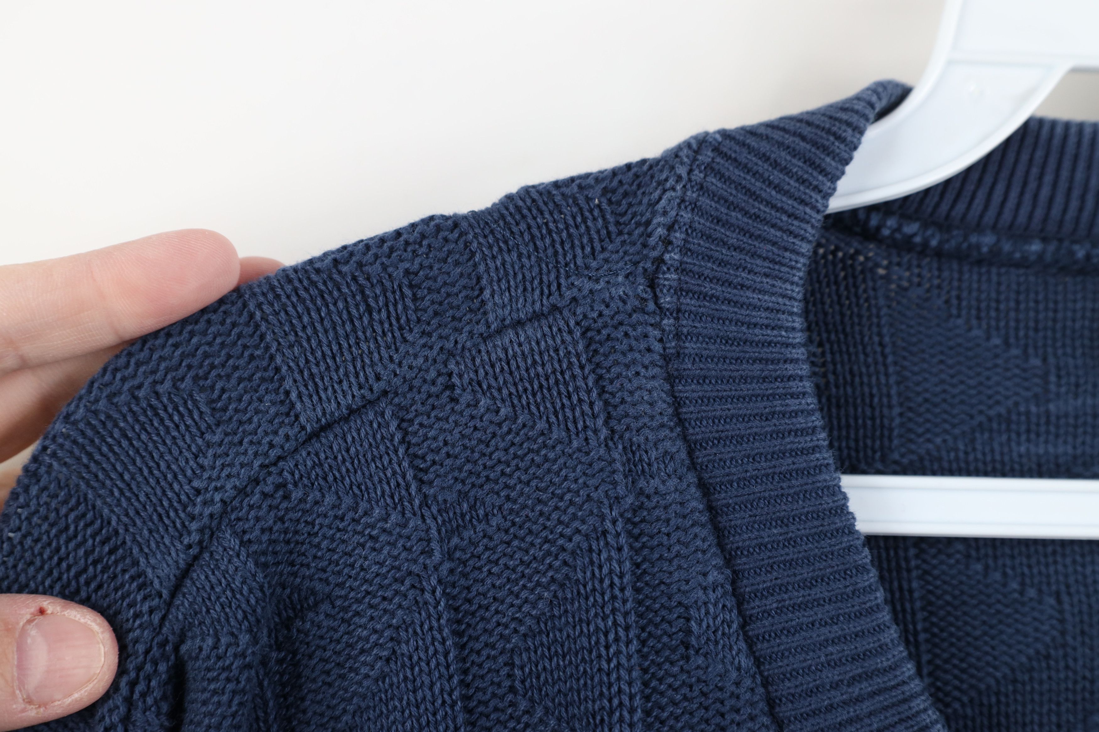 Vintage Vintage 90s Streetwear Triangle Geometric Knit Sweater USA Size US L / EU 52-54 / 3 - 6 Thumbnail