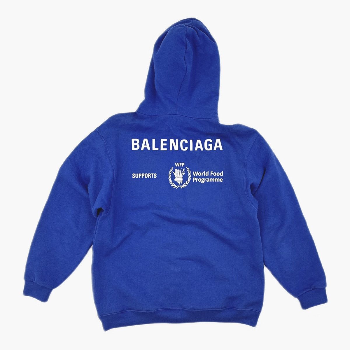 Balenciaga Balenciaga World Food Programme logo-print cotton hoodie Size US XS / EU 42 / 0 - 2 Thumbnail