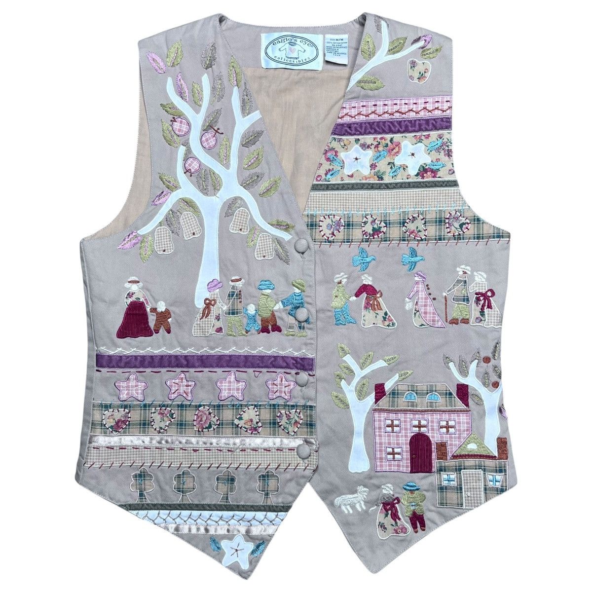 Other Eagle’s Eye Collectibles Fruit Tree Farm Embroidered Vest Size M / US 6-8 / IT 42-44 - 1 Thumbnail