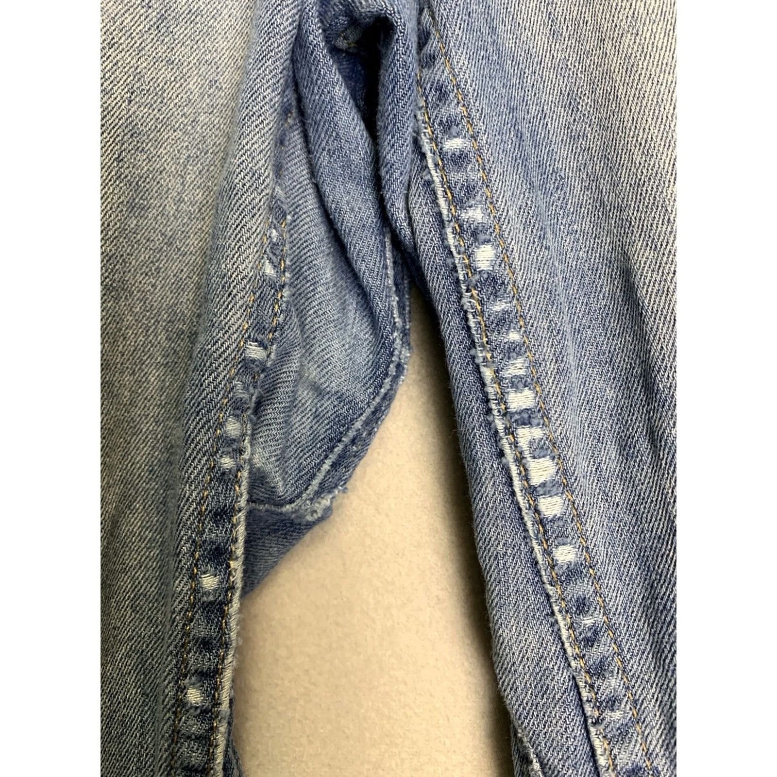 DUER DUER Jeans Mens 29x28 Blue Performance Denim Y2K Dark Wash Regular Fit 5-Pocket Button Zip Size US 29 - 7 Thumbnail