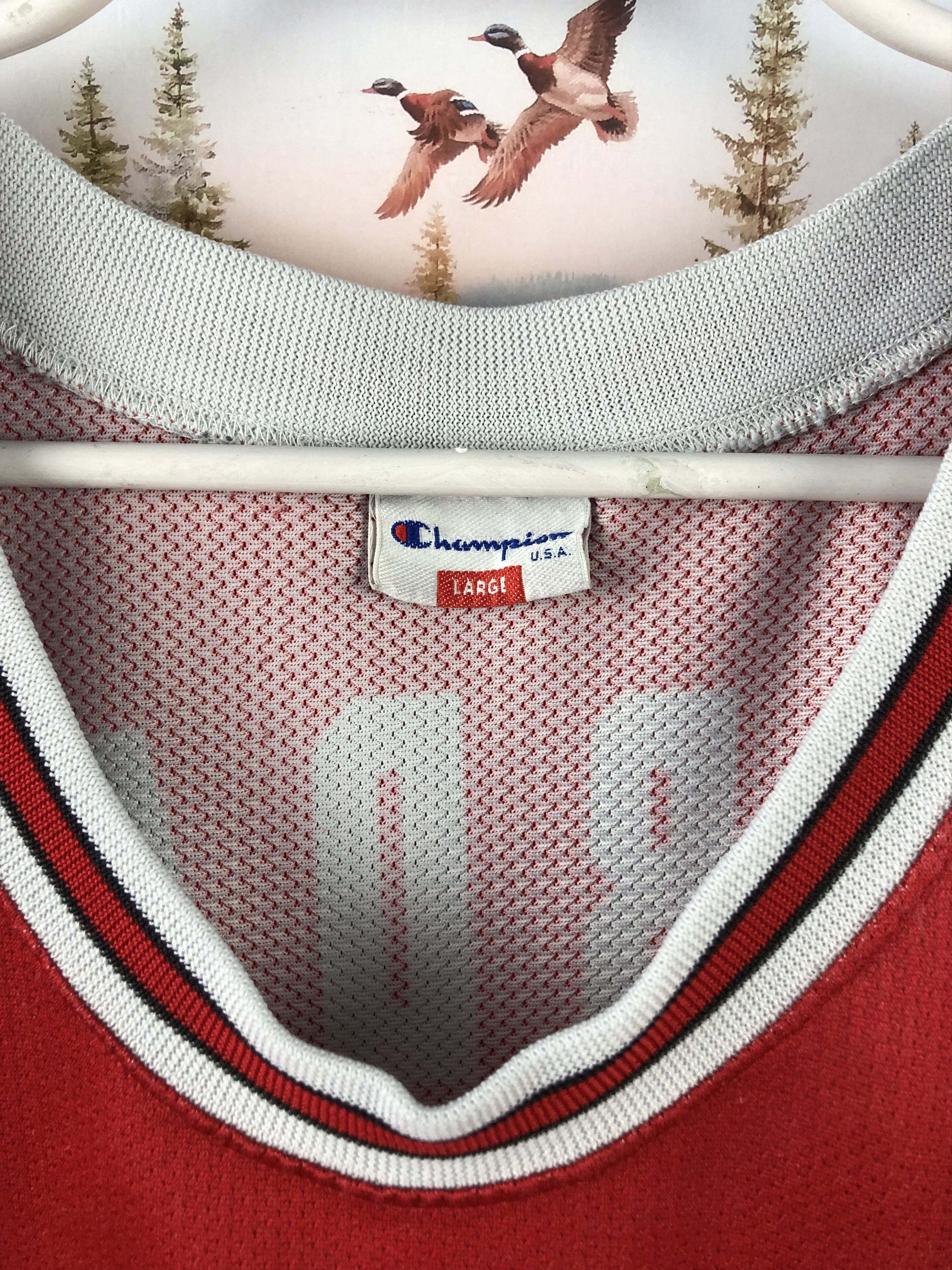 Champion Vintage 90's Champion Chicago Bulls Jordan Jersey Shirt Size US L / EU 52-54 / 3 - 10 Thumbnail
