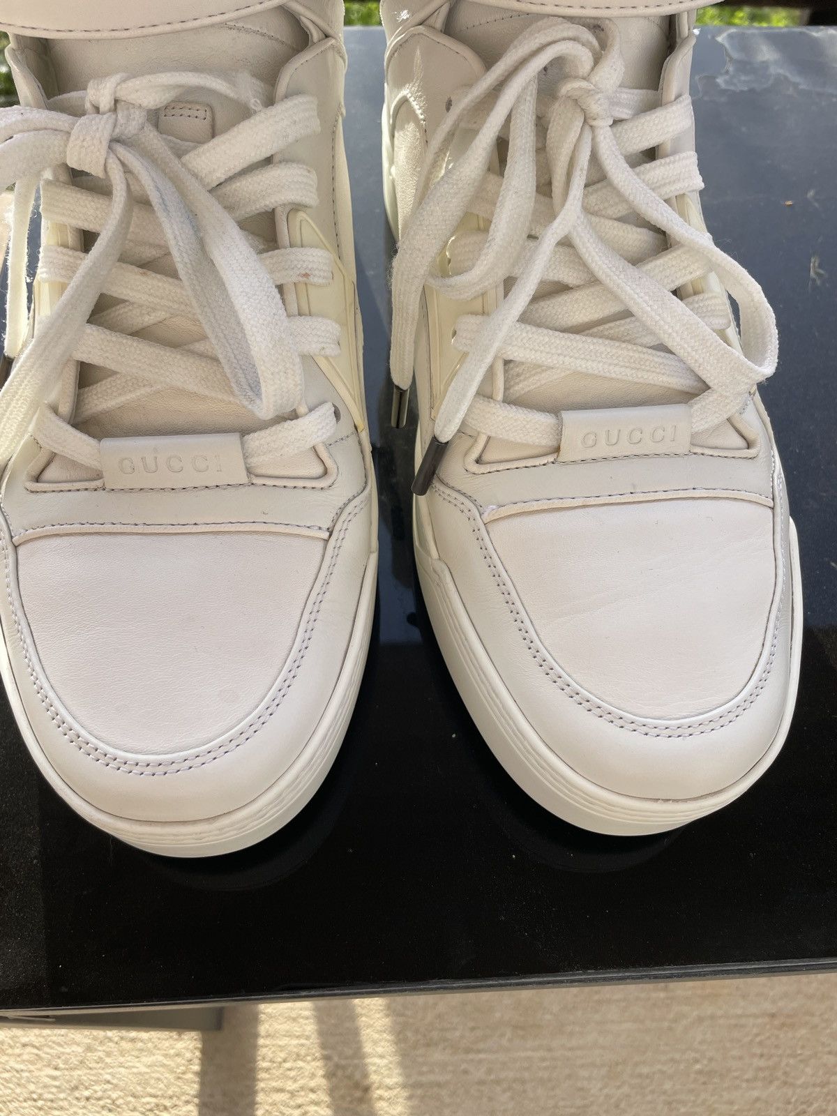 Gucci Miro Soft/Nappa Pantoufle (Bianco Great white) Size US 9.5 / EU 42-43 - 5 Thumbnail