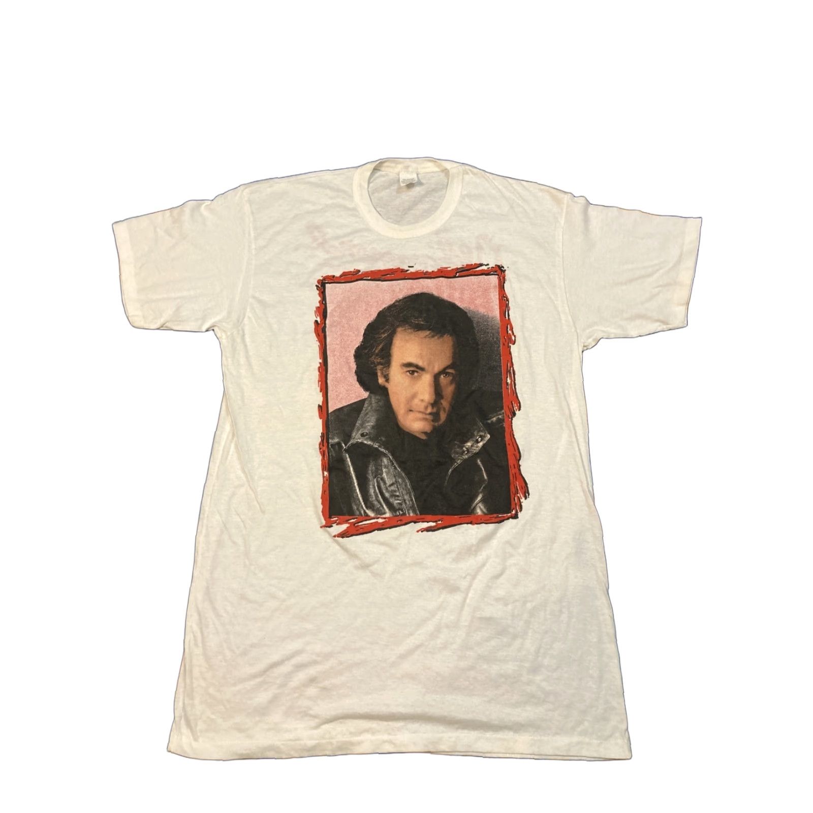 Vintage VINTAGE 80s T SHIRT Neil Diamond Tour Tee Parking Lot XL Band Shirt Mens 80s T Shirt Size US XL / EU 56 / 4 - 1 Thumbnail