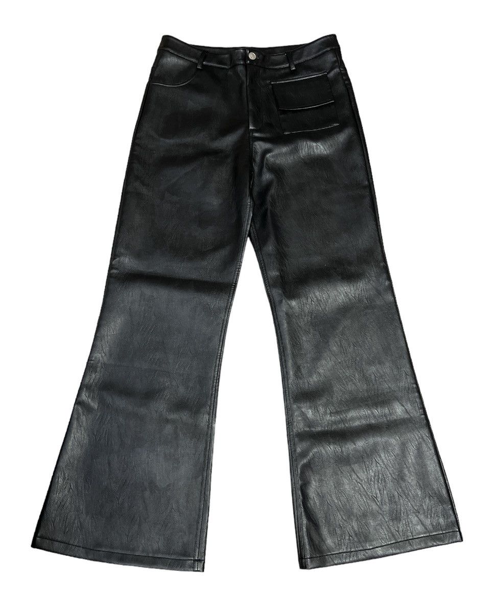 Ranger Cartel Black Flared Leather Pants | Grailed