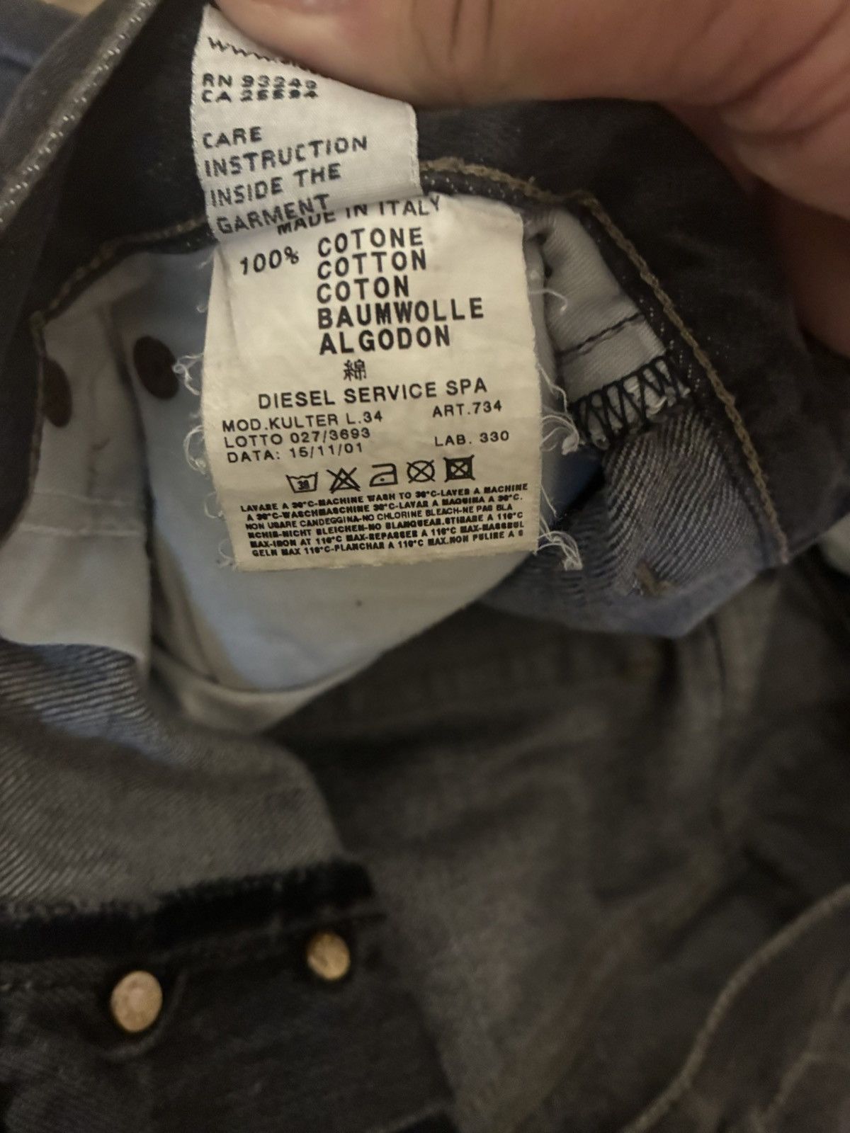 Diesel Black diesel straight leg denim Size US 36 / EU 52 - 6 Thumbnail