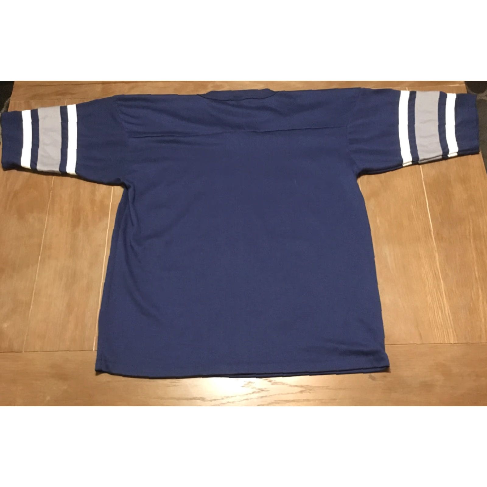 NFL VINTAGE GTS Dallas Cowboys T-Shirt - NFL Single Stitch - Blue/White - Size L - Men’s Cotton Blend V-Neck Graphic Tee Size US L / EU 52-54 / 3 - 4 Thumbnail