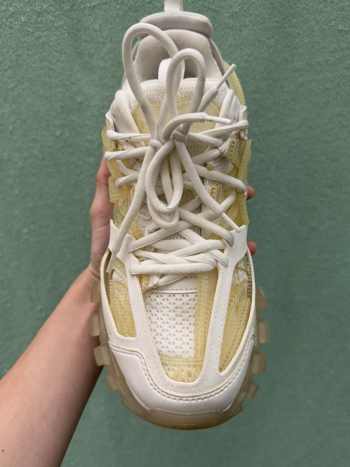 Balenciaga Balenciaga Track Clear sole White Size US 7 / EU 40 - 3 Thumbnail
