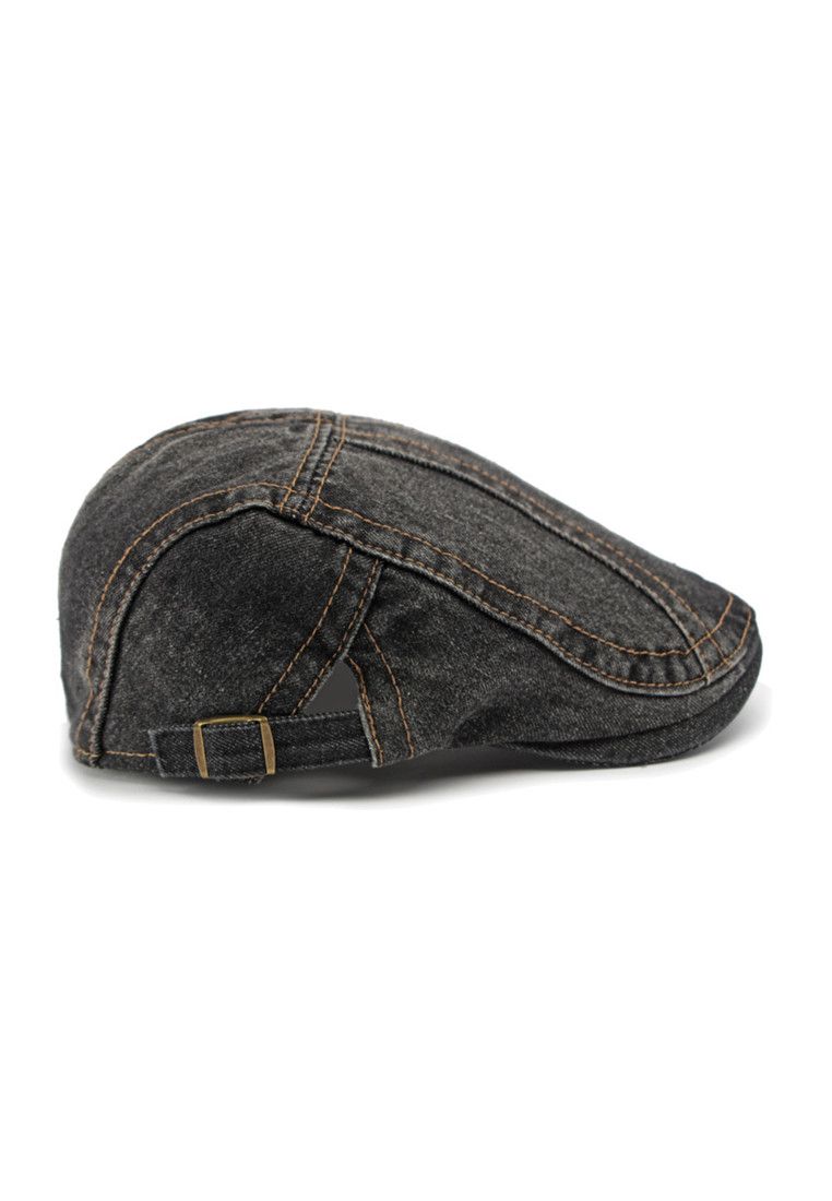 Other Black Denim Beret Hat Size ONE SIZE - 3 Thumbnail