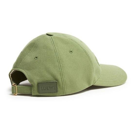 Loewe LOEWE Sage Green Canvas Cap New & Authentic (Men's size:S;) Size ONE SIZE - 3 Thumbnail