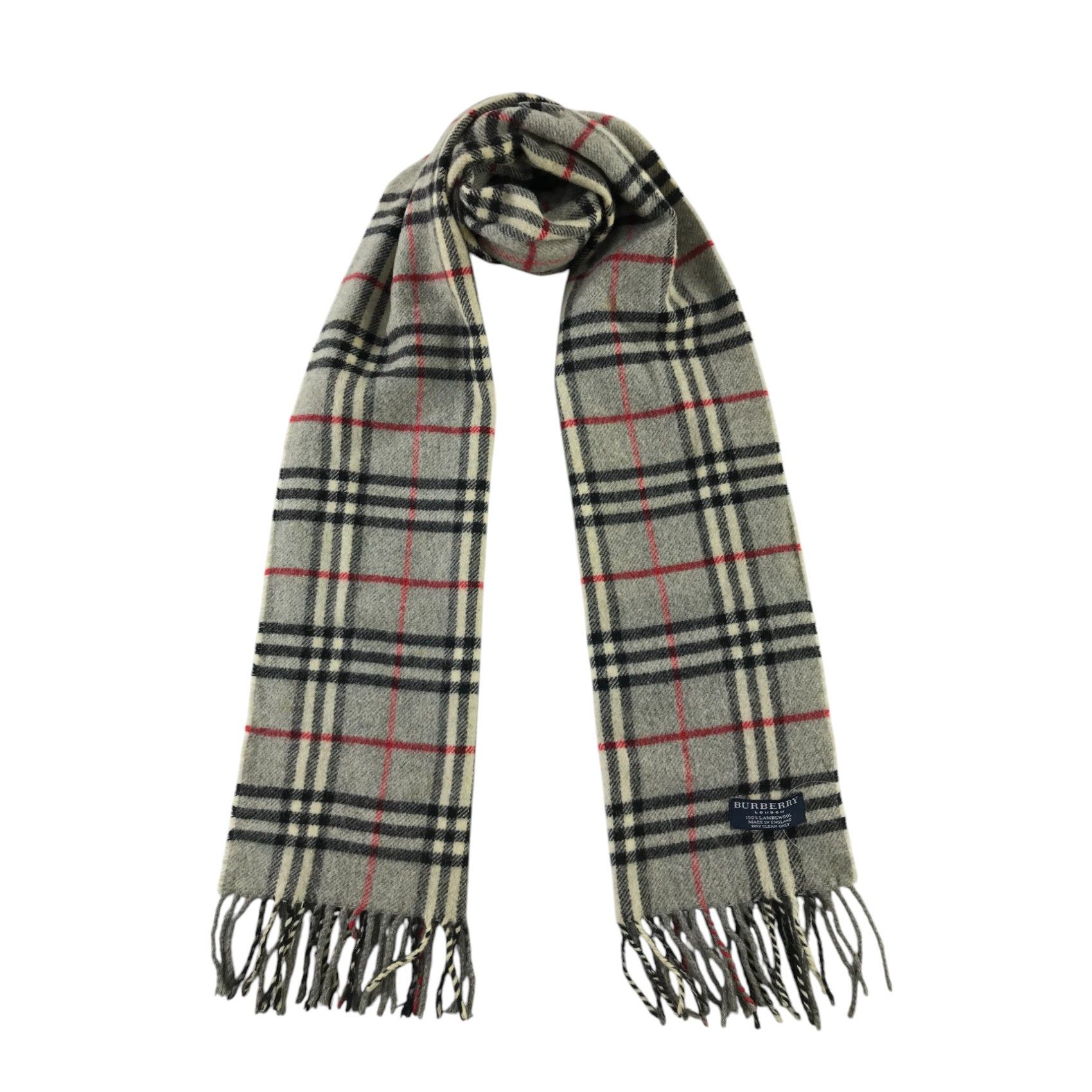 Burberry × Vintage Burberry Scarf / Muffler / Neckwear - WW1856 Size ONE SIZE - 1 Thumbnail