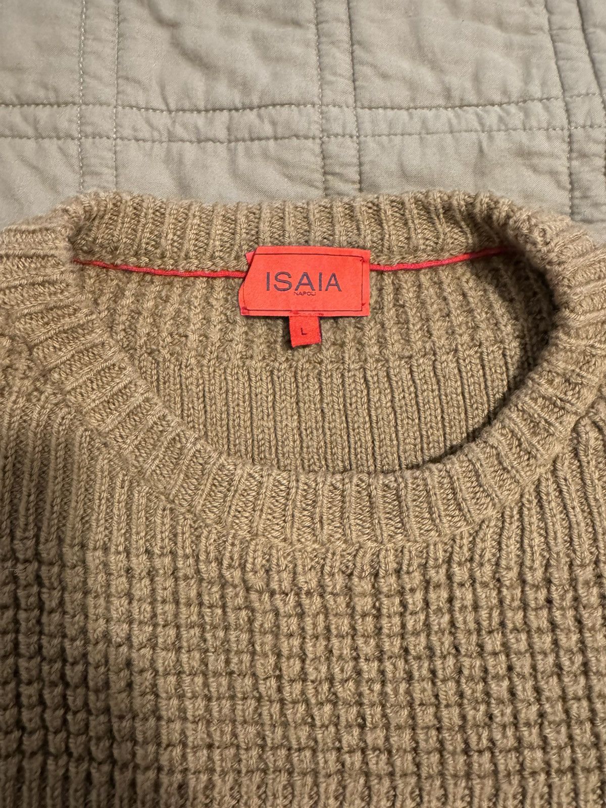 Isaia Chunky Wool Knit Sweater Size L Size US L / EU 52-54 / 3 - 4 Thumbnail