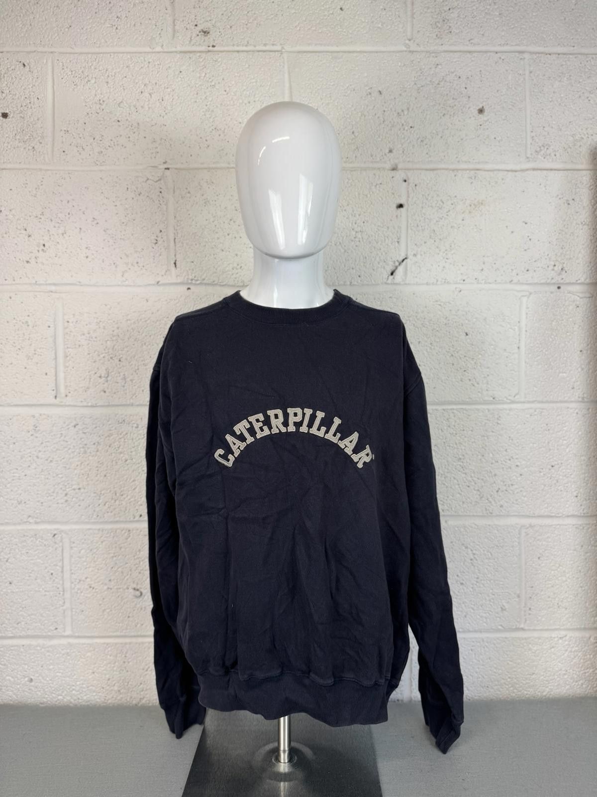 Caterpillar Caterpillar Black Crewneck Sweatshirt Mens Size L Size US L / EU 52-54 / 3 - 1 Thumbnail