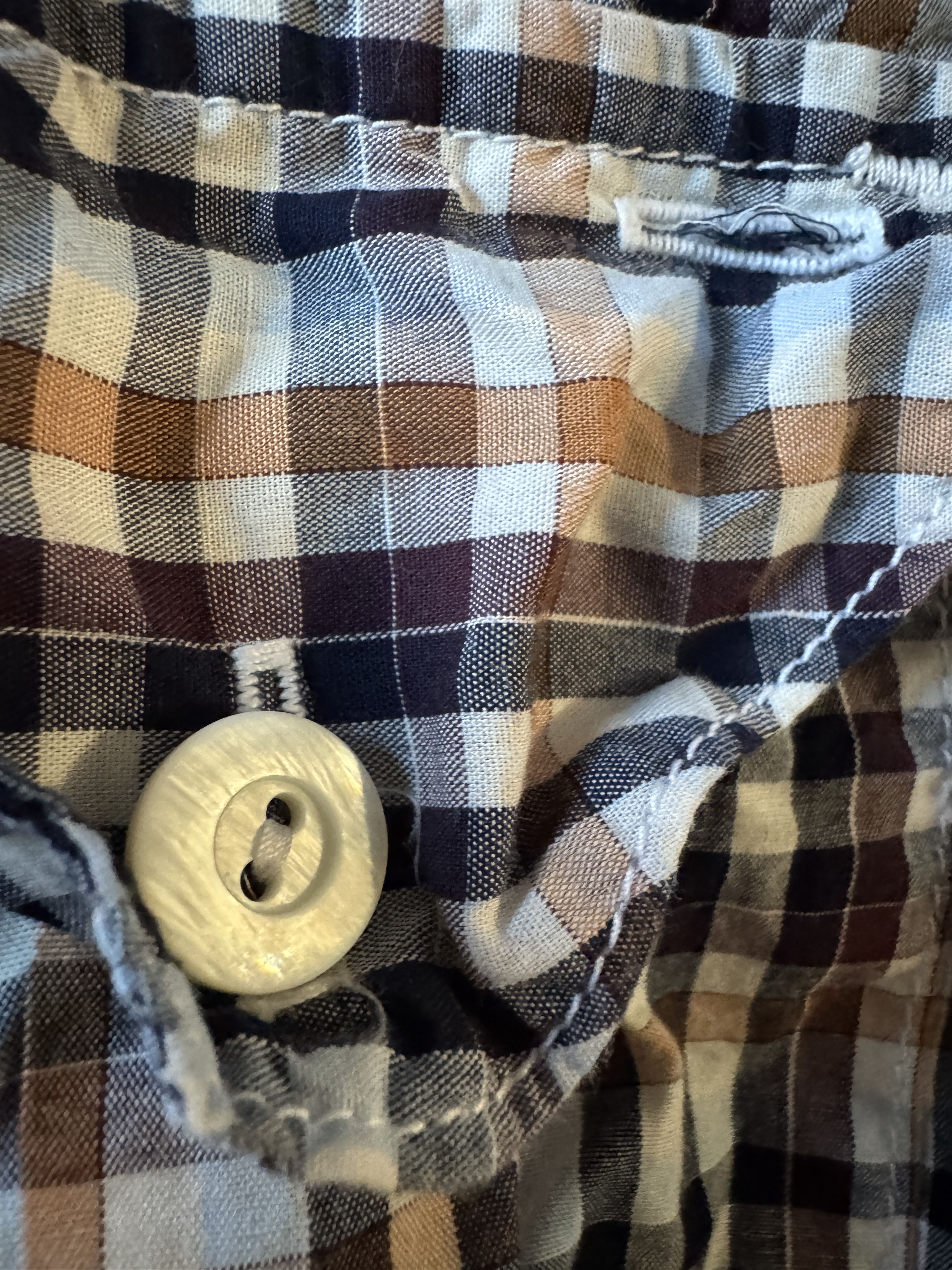 Post Overalls Post O'Alls Checkered Button Up Cotton Shirt Size US XL / EU 56 / 4 - 5 Thumbnail