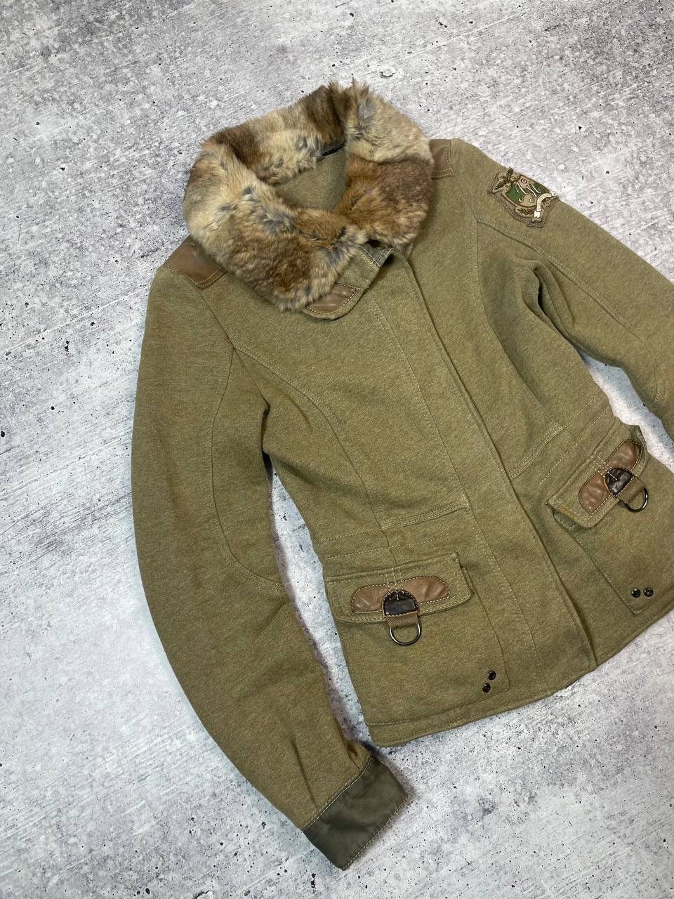 Aeronautica Militare Vintage Aeronautica Militare Faux Fur Military Jacket Y2K Size L / US 10 / IT 46 - 2 Thumbnail