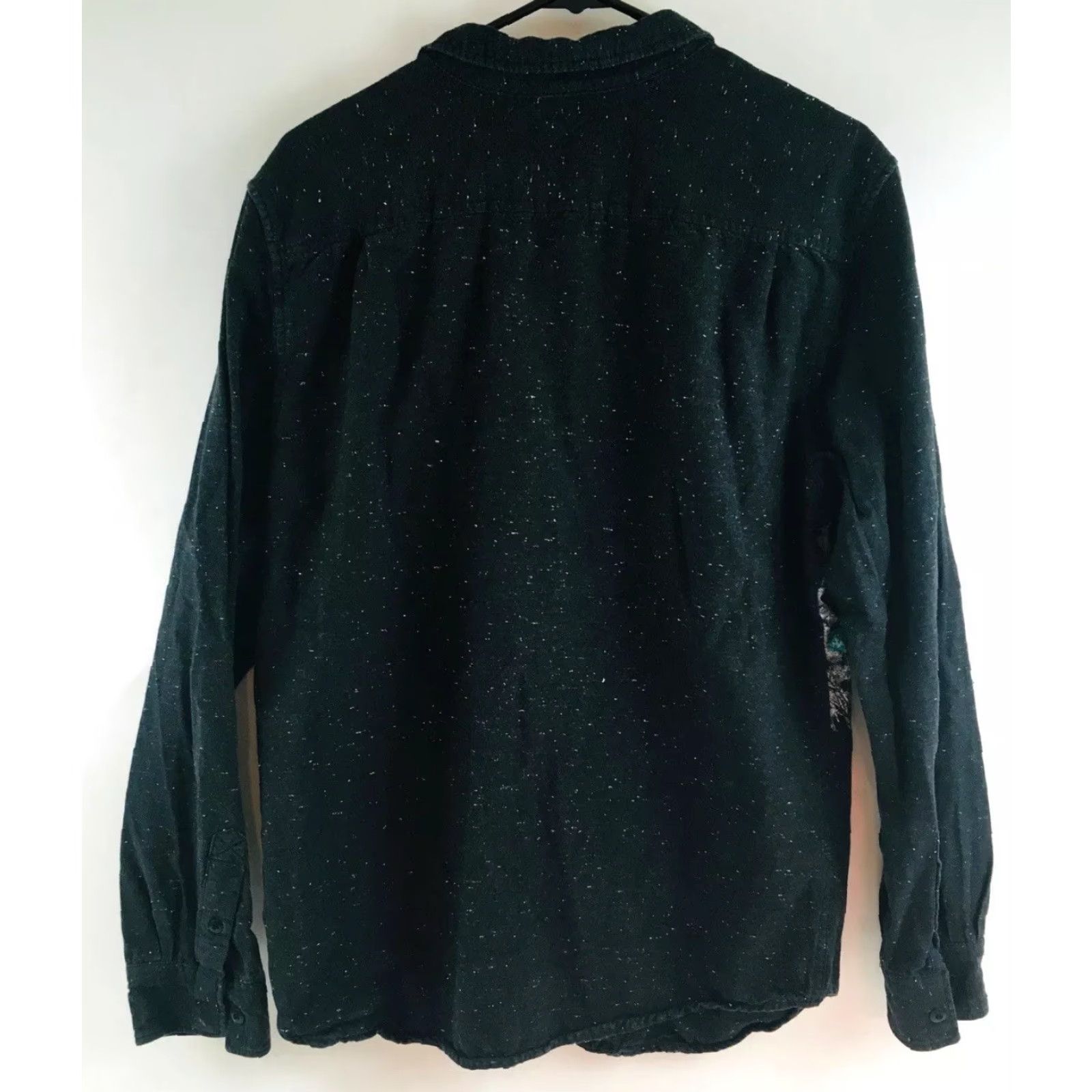Vintage On The Byas Shirt Mens Large Black Long Sleeve Floral Print Button Up Size US L / EU 52-54 / 3 - 3 Thumbnail