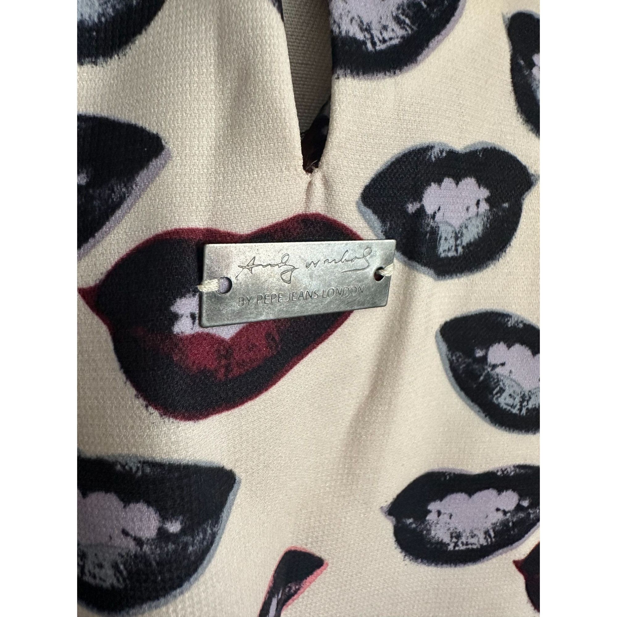 Pepe Jeans Bells Andy Warhol Marilyn Monroe Lips Pop Art Top M/L Size M / US 6-8 / IT 42-44 - 7 Thumbnail
