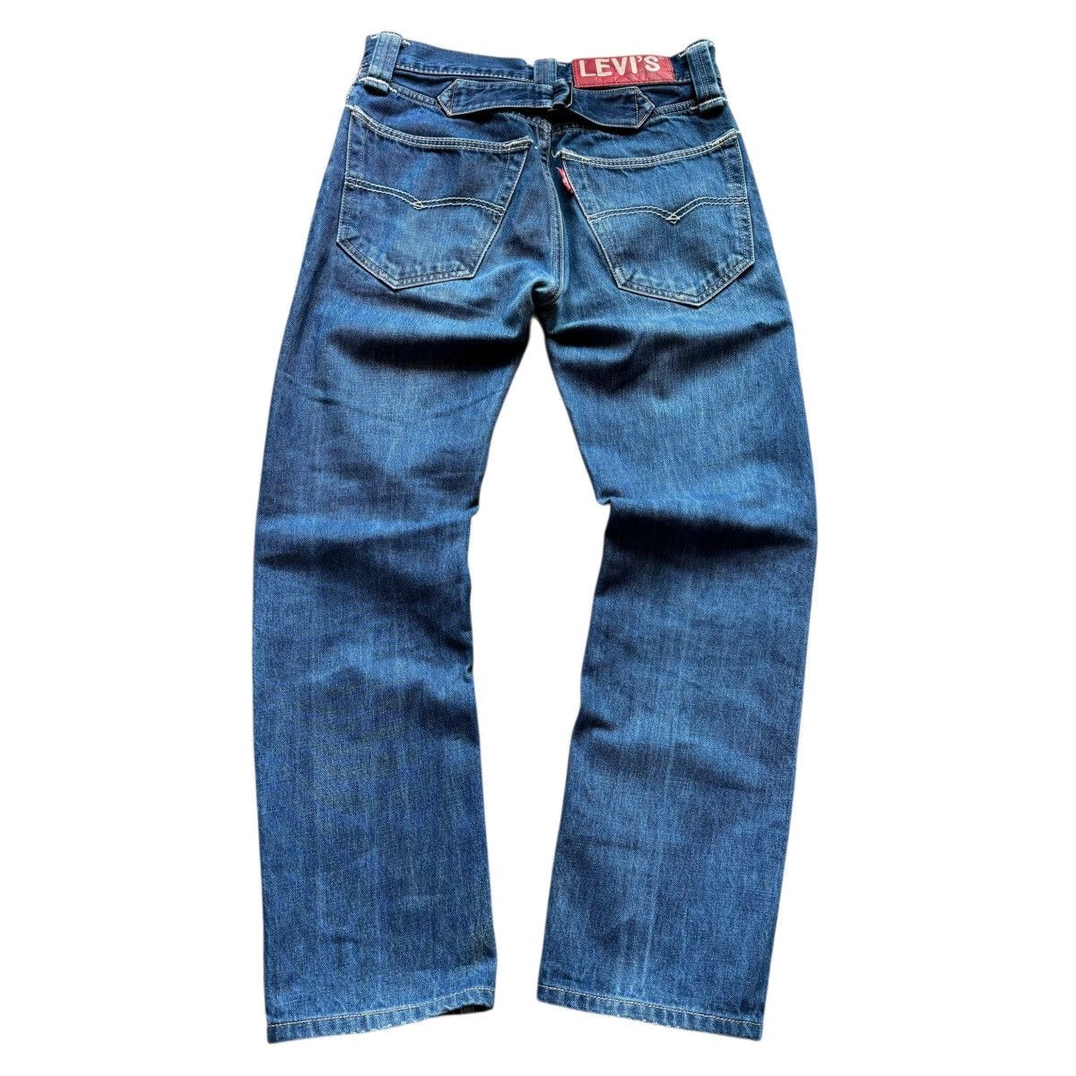 Levi's INSANE 1 of 1 Red Tab Levi’s engineered jeans buckleback y2k Size US 31 - 5 Thumbnail