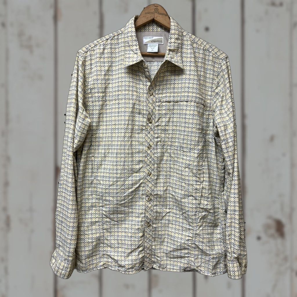 ExOfficio Vented ExOfficio Shirt Button-Up Plaid LS Men M Multicolor Nylon Insect Shield Long Sleeve Mens Size US M / EU 48-50 / 2 - 1 Thumbnail