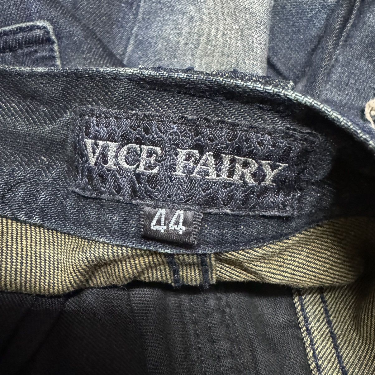 Le Grande Bleu (L.G.B.) Vice Fairy Whisker Distressed Denim Flare Jeans Size US 30 / EU 46 - 19 Thumbnail