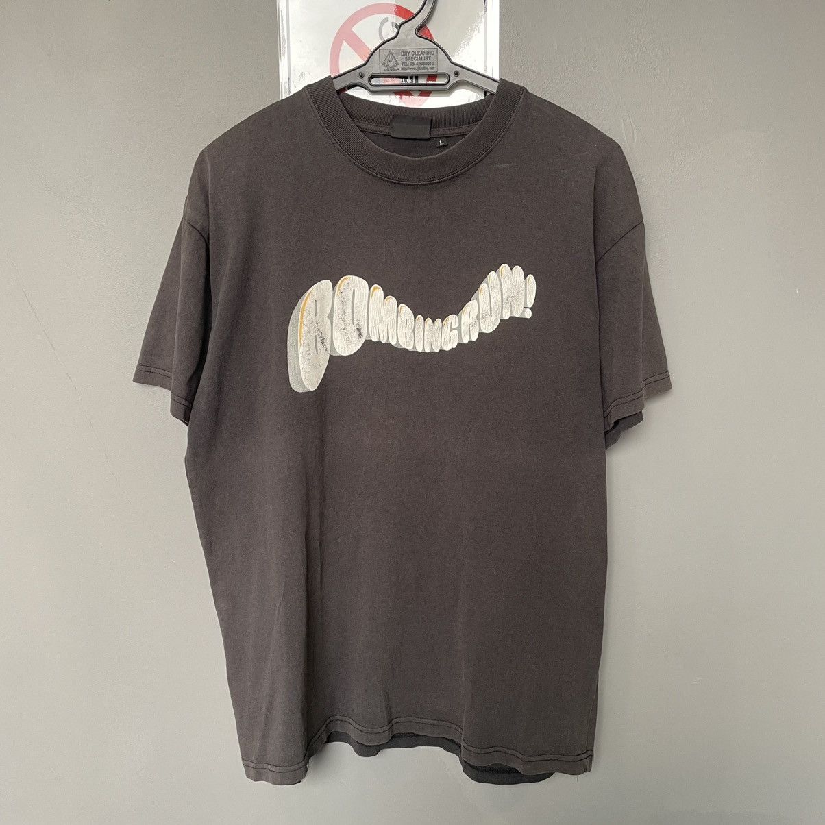 Japanese Brand Thrashed Faded Vintage Y2K Brooklyn Overall ERD GRUNGE TEE Size US L / EU 52-54 / 3 - 1 Thumbnail
