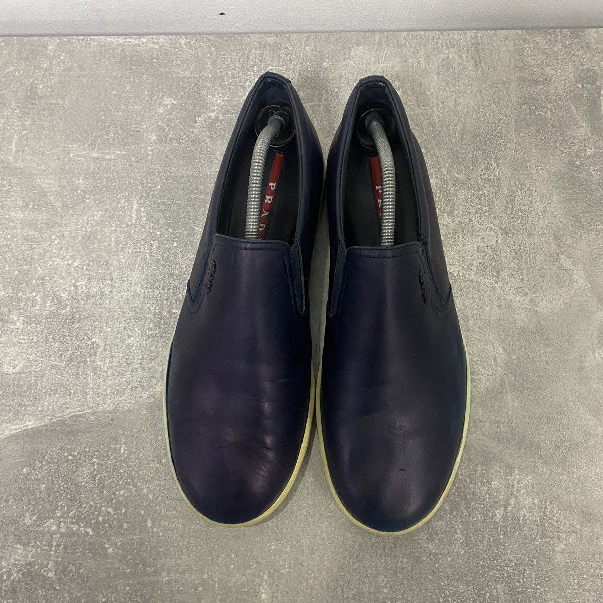 Prada Vintage Prada Shoes Leather Sneakers Slip-on Size US 8 / EU 41 - 3 Thumbnail