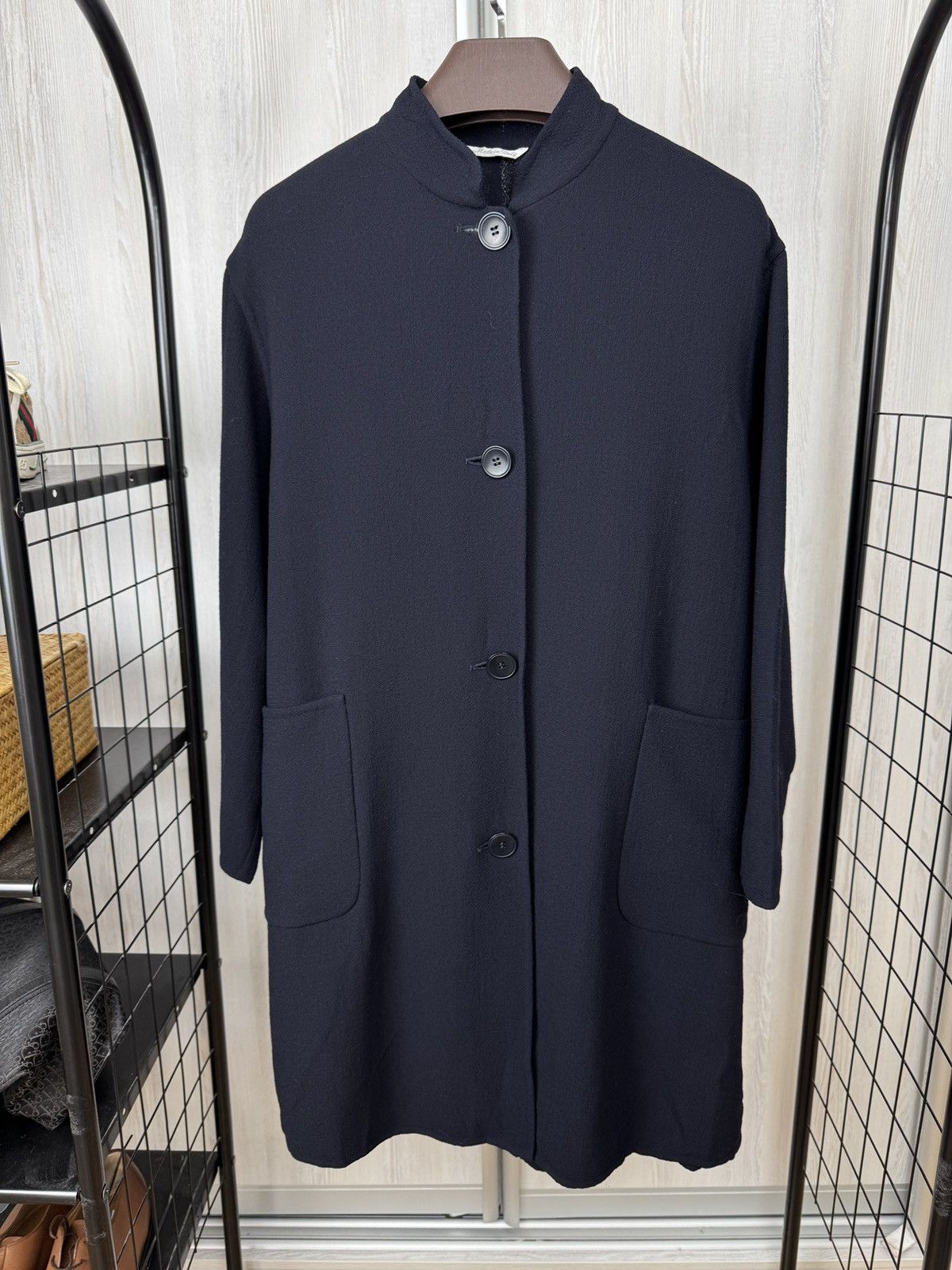 Max Mara Max Mara midnight blue shirt-style wool coat Size M / US 6-8 / IT 42-44 - 2 Thumbnail